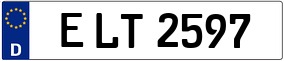 Trailer License Plate